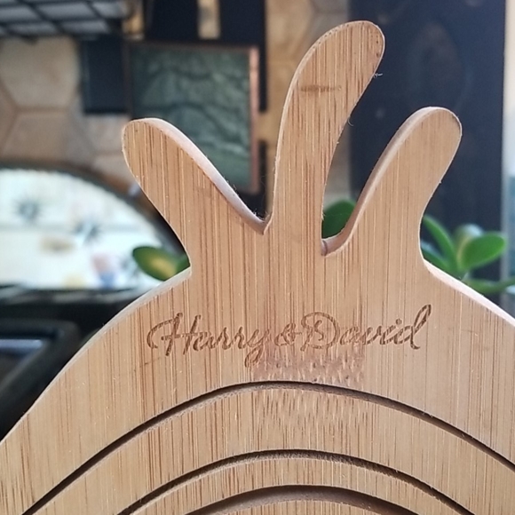 HARRY&DAVID FAB COLLAPSIBLE BAMBOO FRUIT BOWL - Picture 2 of 6